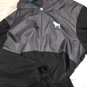 Victoria Secret Grey & Black windbreaker